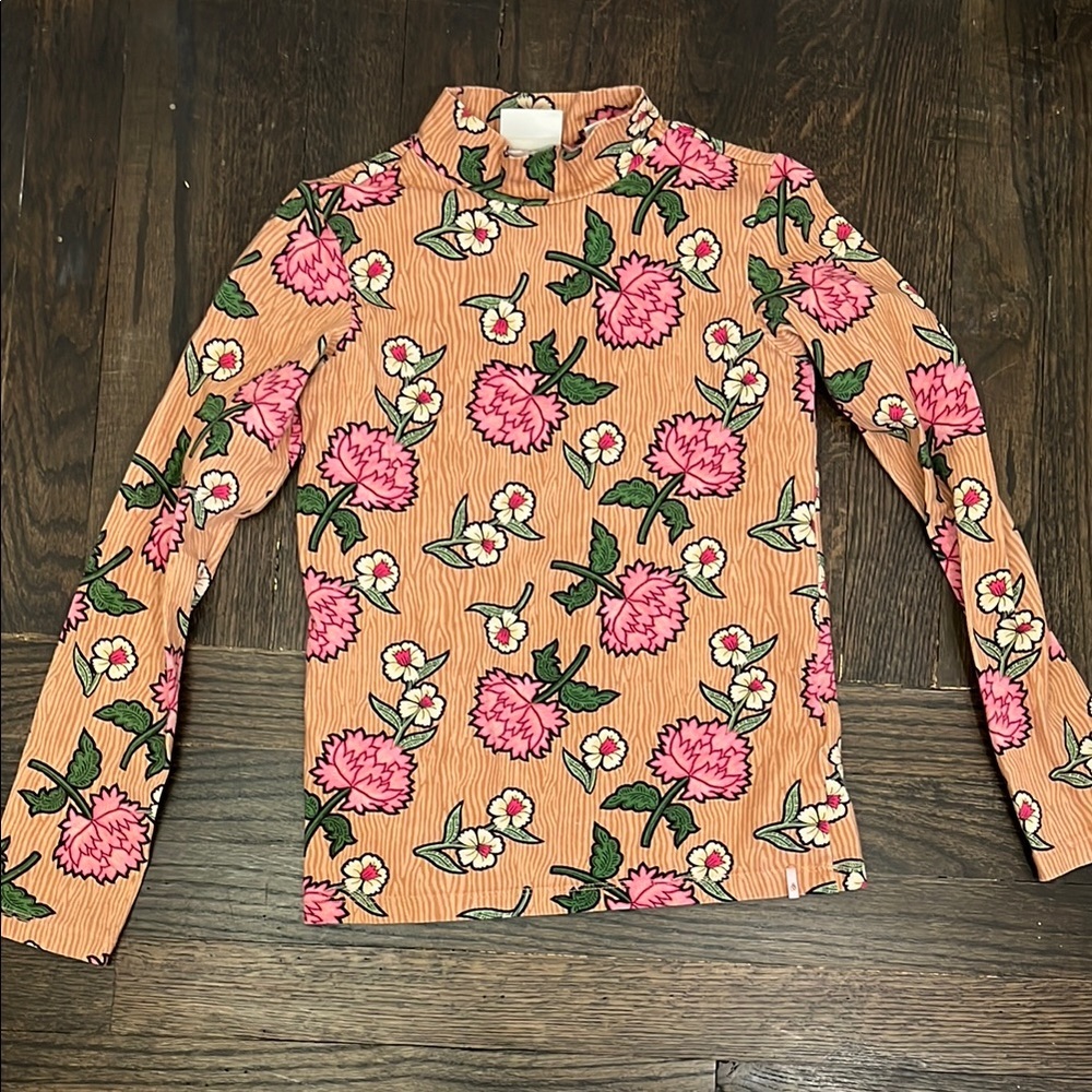 Scotch & Soda flower mock neck top